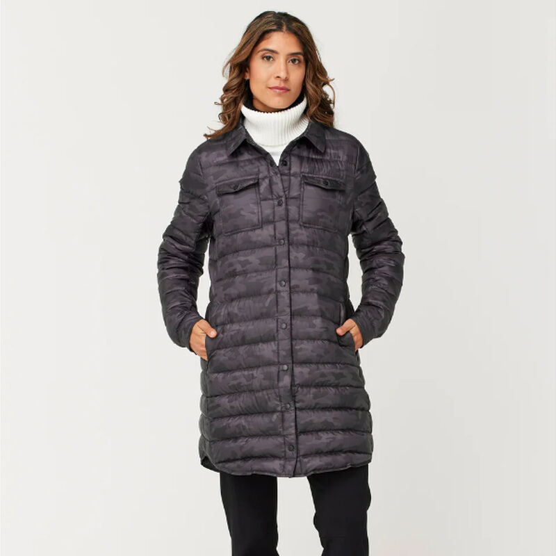 Krimson Klover Annie Long Down Shacket Womens image number 0